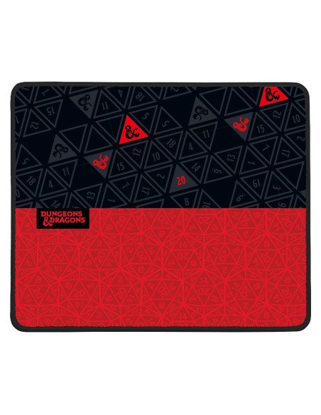 Konix 3328170292313 Alfombrilla de ratón para juegos Negro, Rojo