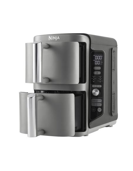 Ninja SL400EU freidora Doble 9,5 L 2470 W Freidora de aire caliente Negro, Gris