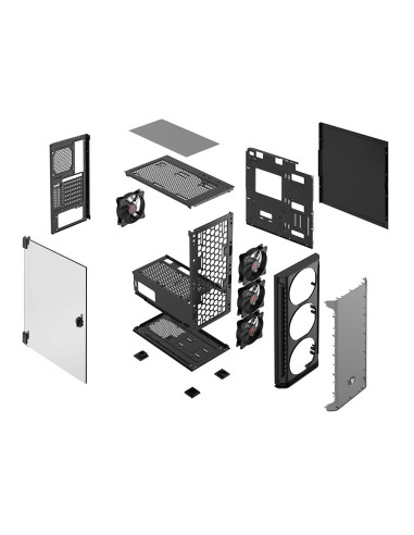 Savio SHADOW X2 carcasa de ordenador Midi Tower Negro