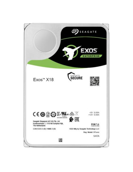 Seagate Exos X18 disco duro interno 16 TB 7200 RPM 256 MB 3.5" SAS