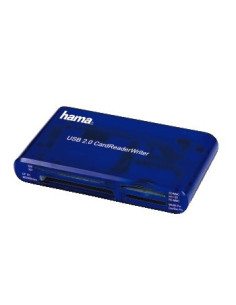 Hama | Lector universal USB 2.0, rápida transferencia, USB tipo A, color azul