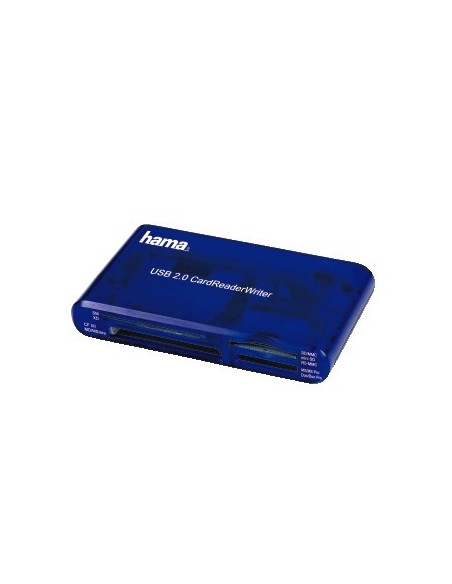 Hama | Lector universal USB 2.0, rápida transferencia, USB tipo A, color azul