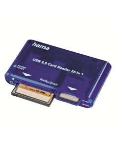 Hama | Lector universal USB 2.0, rápida transferencia, USB tipo A, color azul 2