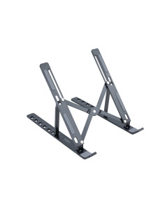 TooQ Soporte Elevador para Portátiles, Tablets, Móviles y Libros, Gris Oscuro
