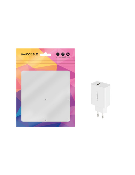 Nanocable Cargador USB, 5V 2.1A, Blanco
