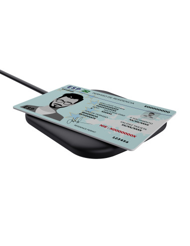 Trust Ceto lector de tarjeta inteligente Interior USB USB 2.0 Negro