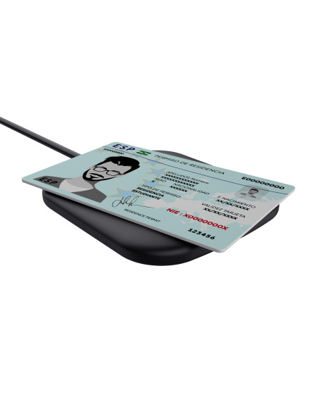 Trust Ceto lector de tarjeta inteligente Interior USB USB 2.0 Negro