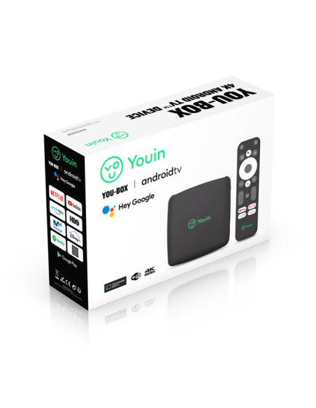 Youin You-Box Negro 4K Ultra HD 8 GB Wifi Ethernet