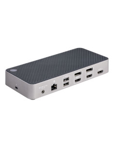 StarTech.com Docking Station USB-C para 3 Monitores - Dock USB C Triple HDMI DP de 4K - 5x Hub USB - GbE - PD 100W - Replicador 2