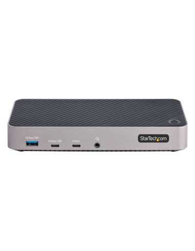 StarTech.com Docking Station USB-C para 3 Monitores - Dock USB C Triple HDMI DP de 4K - 5x Hub USB - GbE - PD 100W - Replicador