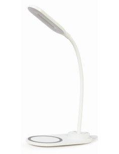 Gembird TA-WPC10-LED-01-W cargador de dispositivo móvil Smartphone Blanco CC Cargador inalámbrico Interior