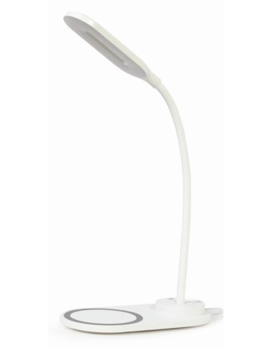 Gembird TA-WPC10-LED-01-W cargador de dispositivo móvil Smartphone Blanco CC Cargador inalámbrico Interior