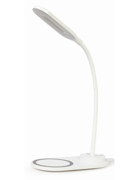 Gembird TA-WPC10-LED-01-W cargador de dispositivo móvil Smartphone Blanco CC Cargador inalámbrico Interior