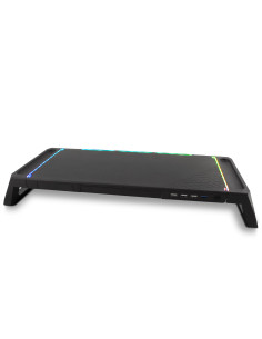 Deep Gaming DEEPGAMING SOPORTE PARA MONITOR CON HUB 4USB + ILUMINACION RGB