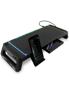 Deep Gaming DEEPGAMING SOPORTE PARA MONITOR CON HUB 4USB + ILUMINACION RGB 2