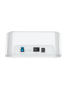 AISENS Estacion de Docking de Doble Bahia ASDS-D02W SATA 2.5 3.5 a USB 3.0 3.1 Gen1, Clone, Blanca 2