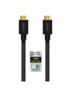 AISENS Cable HDMI V2.1 Ultra Alta Velocidad   Hec 8K@60Hz 48Gbps, A M-A M, Negro, 5.0M