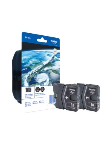 Brother LC985BKBP2 cartucho de tinta 2 pieza(s) Original Negro