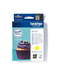 Brother LC123Y cartucho de tinta 1 pieza(s) Original Alto rendimiento (XL) Amarillo