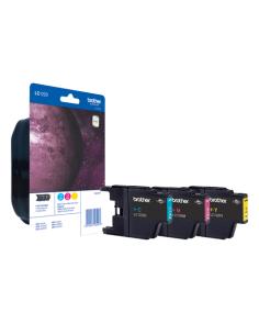 Brother LC1220RBWBP cartucho de tinta 3 pieza(s) Original Cian, Magenta, Amarillo