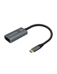 AISENS Conversor Aluminio USB-C a HDMI 4K@60Hz, USB-C M-HDMI H, Gris, 15cm