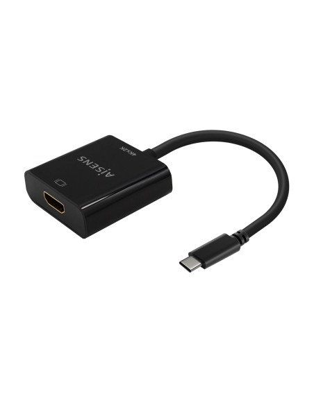 AISENS Conversor USB-C A HDMI 4K@30Hz, USB-C M-HDMI H, Negro, 15cm