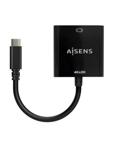 AISENS Conversor USB-C A HDMI 4K@30Hz, USB-C M-HDMI H, Negro, 15cm 2
