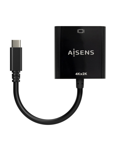 AISENS Conversor USB-C A HDMI 4K@30Hz, USB-C M-HDMI H, Negro, 15cm