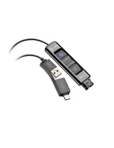 HP Poly Adaptador negro Poly DA85-M USB a QD compatible con TAA