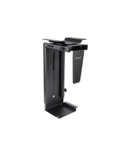 TooQ Soporte Metálico para CPU para Escritorio Pared, Negro