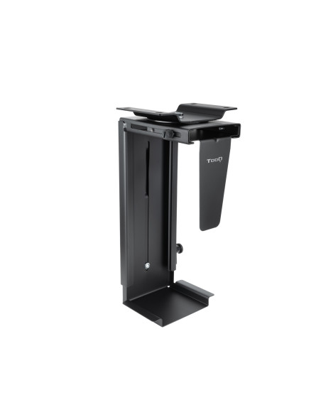 TooQ Soporte Metálico para CPU para Escritorio Pared, Negro
