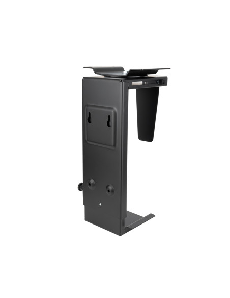 TooQ Soporte Metálico para CPU para Escritorio Pared, Negro