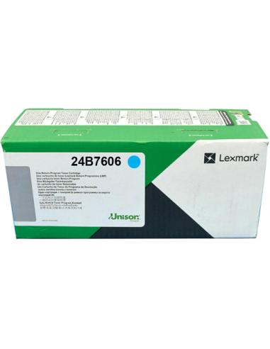 Lexmark 24B7606 cartucho de tóner 1 pieza(s) Original Cian
