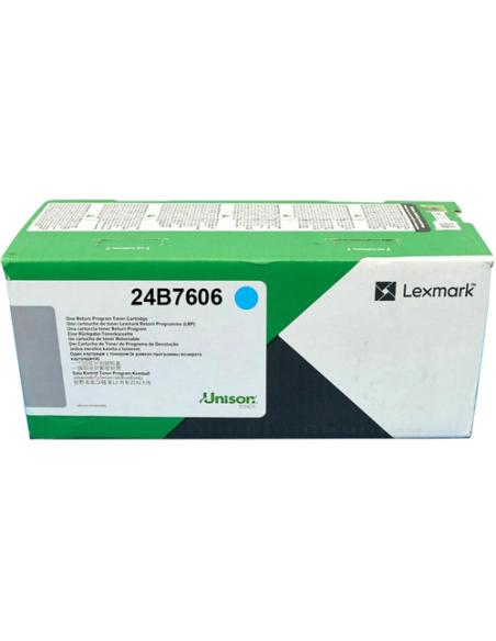 Lexmark 24B7606 cartucho de tóner 1 pieza(s) Original Cian