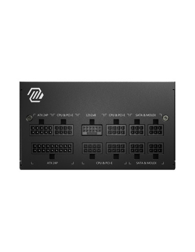 MSI MAG A750GL PCIE5 unidad de fuente de alimentación 750 W 20+4 pin ATX ATX Negro