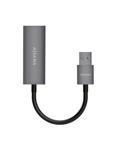 AISENS Conversor USB 3.0 A Ethernet Gigabit 10 100 1000 Mbps, Gris, 15cm 2