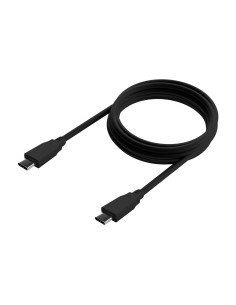 AISENS Cable USB 3.2 Gen2x2 20Gbps 8k@30Hz 5A 100W E-Marker, Tipo USB-C M-USB-C M, Negro, 2.0m 2