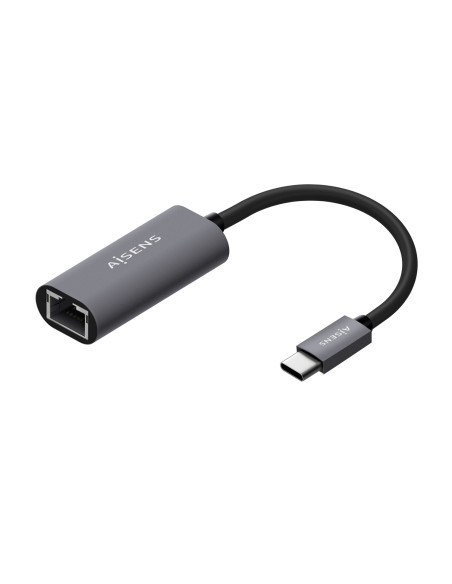 AISENS Conversor USB3.1 Gen1 USB-C A Ethernet Gigabit 10 100 1000 Mbps, Gris, 15cm