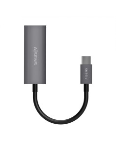 AISENS Conversor USB3.1 Gen1 USB-C A Ethernet Gigabit 10 100 1000 Mbps, Gris, 15cm 2