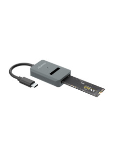 AISENS USB-C Dock M.2 (NGFF) ASUC-M2D012-GR SATA NVMe A USB3.1 Gen2, Gris 2