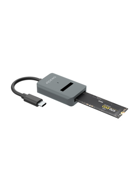 AISENS USB-C Dock M.2 (NGFF) ASUC-M2D012-GR SATA NVMe A USB3.1 Gen2, Gris