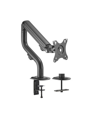 AISENS Soporte de Mesa ECO Contrapeso Giratorio e Inclinable para Monitor TV 8Kg (3 Pivotes, 1 Brazo) de 17-32, Negro