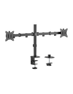 AISENS Soporte de Mesa ECO Giratorio e Inclinable para Monitor TV 9Kg (3 Pivotes, 2 Brazos) de 17-32, Negro 2