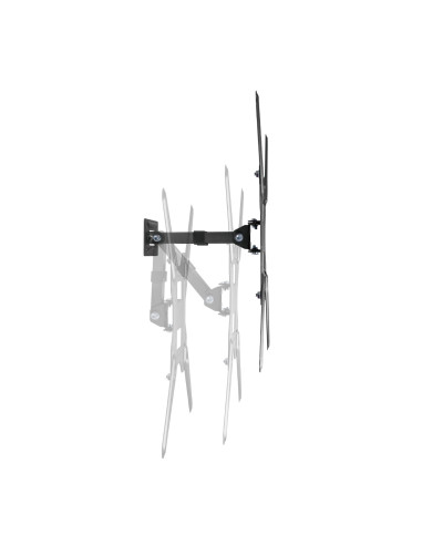 AISENS Soporte Eco Giratorio, Inclinable Para Monitor TV 30kg (2 Pivotes) De 23-55, Negro