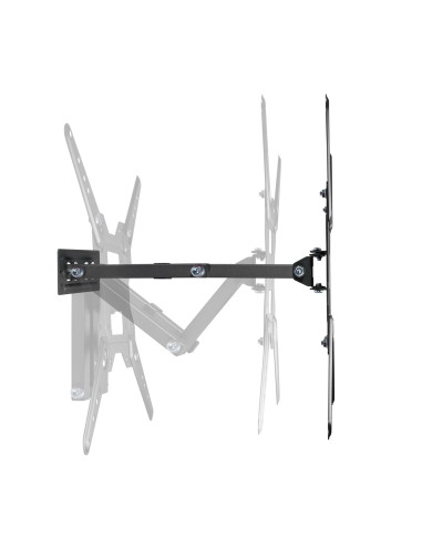 AISENS Soporte Eco Giratorio, Inclinable Para Monitor TV 30kg (3 Pivotes) De 23-55, Negro