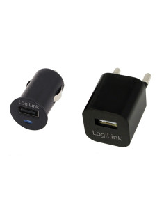 LogiLink PA0076 adaptador e inversor de corriente Auto Interior Negro