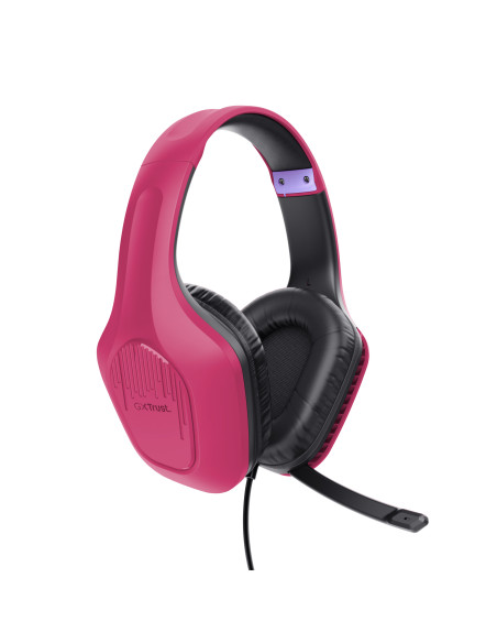 Trust GXT 415P Zirox Auriculares Alámbrico Diadema Juego Rosa