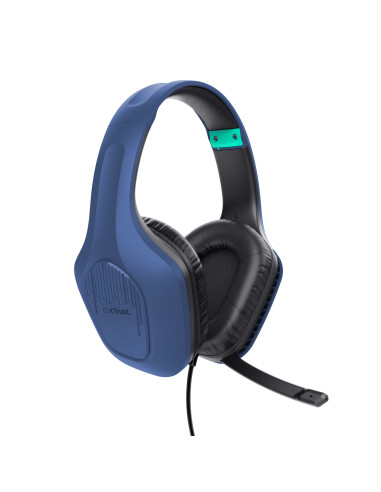 Trust GXT 415B Zirox Auriculares Alámbrico Diadema Juego Azul