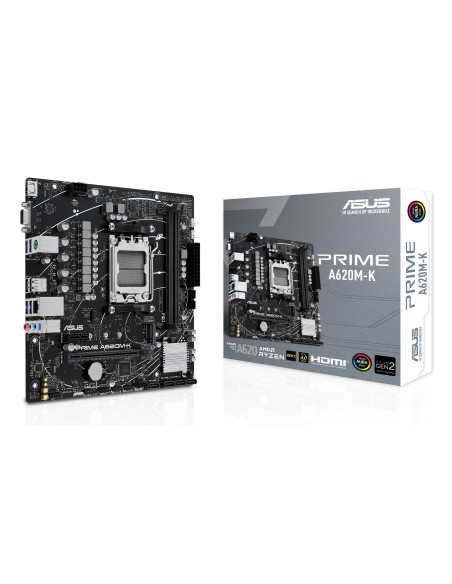 ASUS PRIME A620M-K AMD A620 Zócalo AM5 micro ATX