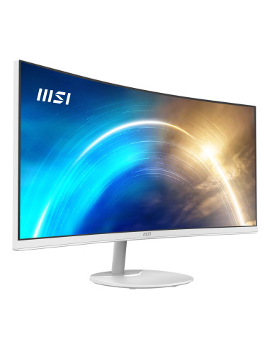 MSI Pro MP341CQW pantalla para PC 86,4 cm (34") 3440 x 1440 Pixeles UltraWide Quad HD Blanco